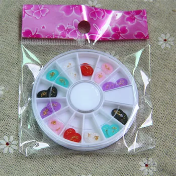 

Resin Disc Gold Foil Oval Drill Slime Supplies Additive In The Slider Super Light Clay Charms DIY Nail Art Molds and Decorations