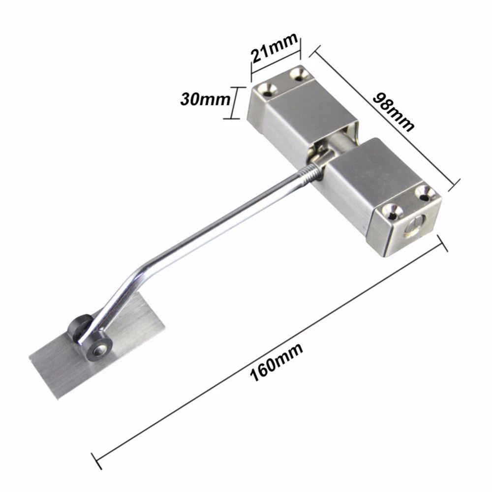 Дверная пружина из огненной стали, установленное оборудование, номинальное закрытие, полезное, одиночное, автоматическое, прочность, нержавеющая поверхность, доводчик двери, регулируемый