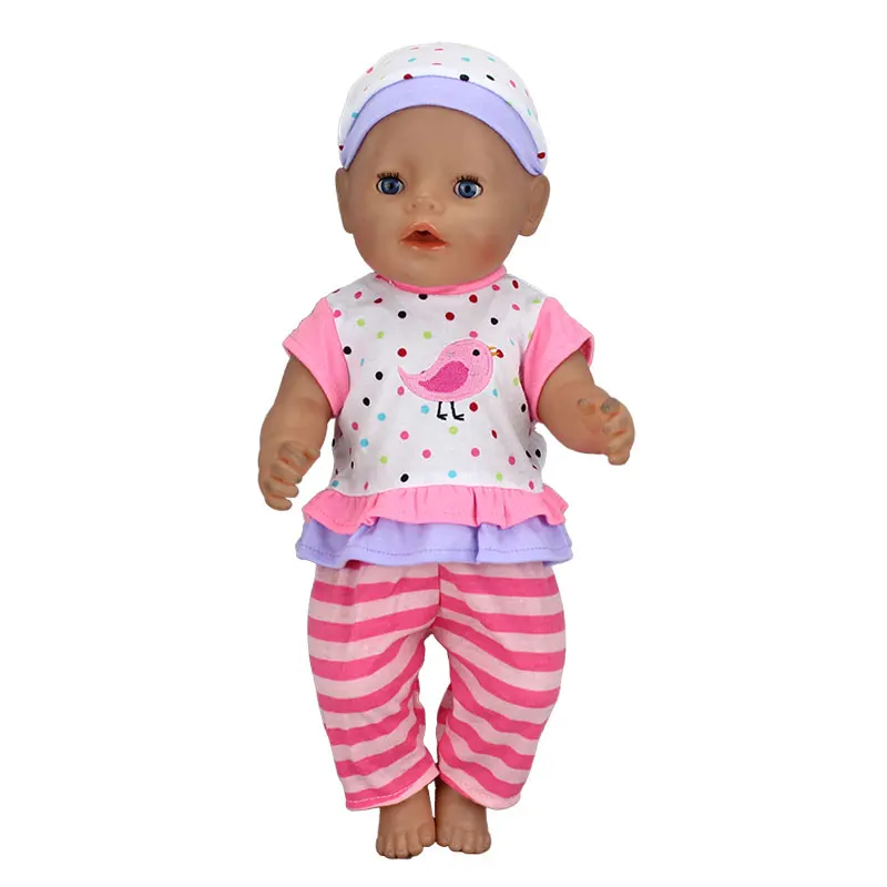 Костюм подходит для 17 дюймовых детских кукол, одежда для 43 см, аксессуары для новорожденных Aoll, подарки для маленьких девочек