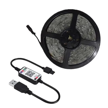 

DC 12V 24V RGB Led Controller APP Bluetooth RGB Music Controller For Led Strip Light 5050 4 Pin Mini RGB Controller 5V-24V