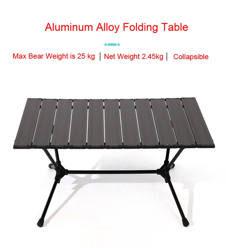 Portable Aluminium Alloy Folding Table Camping Outdoor Casual Picnic BBQ Table 