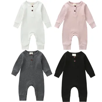 

Newborn Infant Baby Boy Girl Knitted Romper Bodysuit Jumpsuit Clothes Outfit US