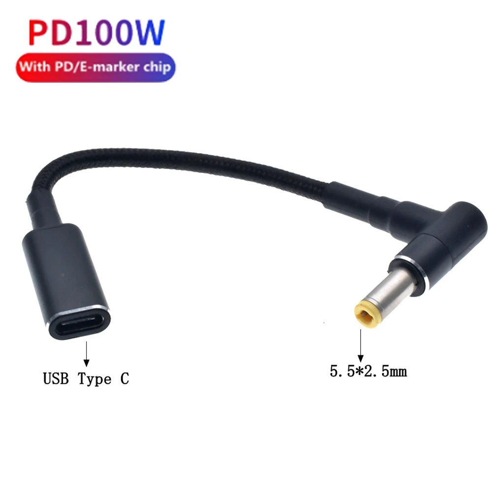 Кабель USB Type-C (гнездо)/100x5 5 мм 2 Вт для быстрой зарядки ноутбука | Компьютеры и офис