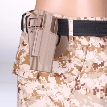 

CQC 1911 Gun Holster Outdoor CS ABS Plastic Gun Case Pistol Waist Belt Molle Pouch Fit for Air-soft Gun Pouches Pistool Holster