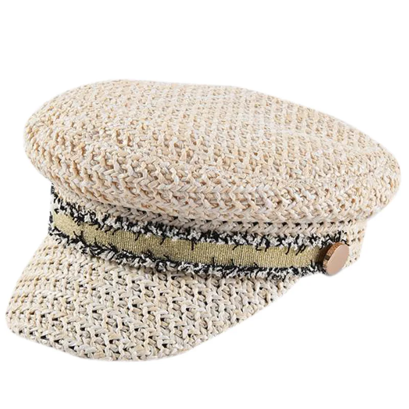 Британский стиль, одноцветная Повседневная Кепка с плоским верхом, восьмиугольная кепка