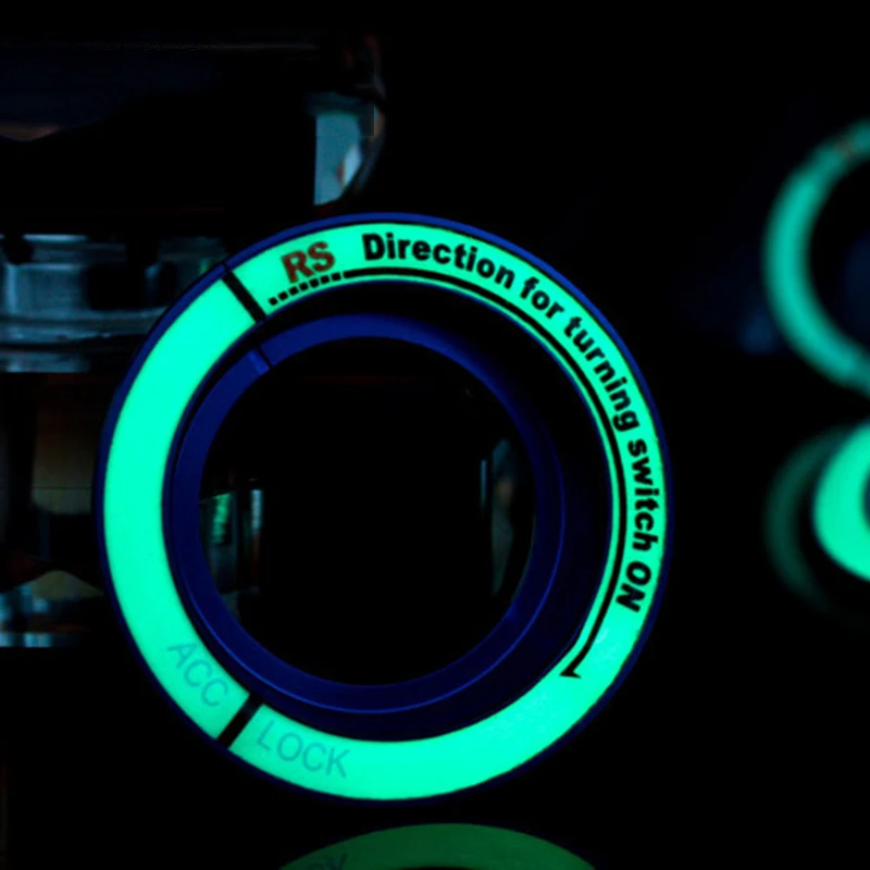 

Car Styling Luminous Car Ignition Device Ring Aluminum Alloy Decorative Ring Keyhole Decoration Cover Mini Cooper for Auto