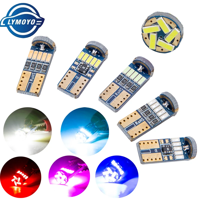 1Pc Car Led T10 W5W Canbus T10 15 Led 4014Smd Led 194 168 Nessun Errore Strumento Interno Lettura Lampadina Lampada Targa 12V