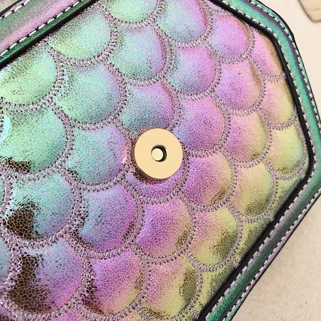 Сумки через плечо для женщин Bolsos Mujer De Marca Famosa красочные рыбы Patton Polygon сумка модная Наплечная Сумка