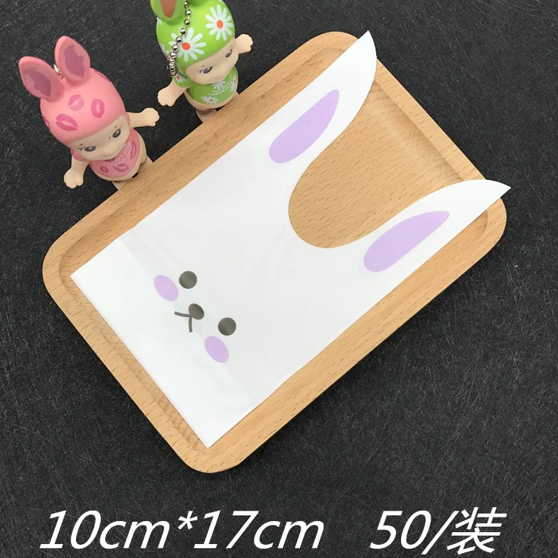 Пластиковый пакет для печенья с кроличьими ушками 50 шт. упаковка еды свадебной