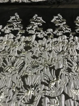 

Sat-9.9904 Hot selling african sequins lace fabric tessel fringel embroidered tulle mesh lace fabric