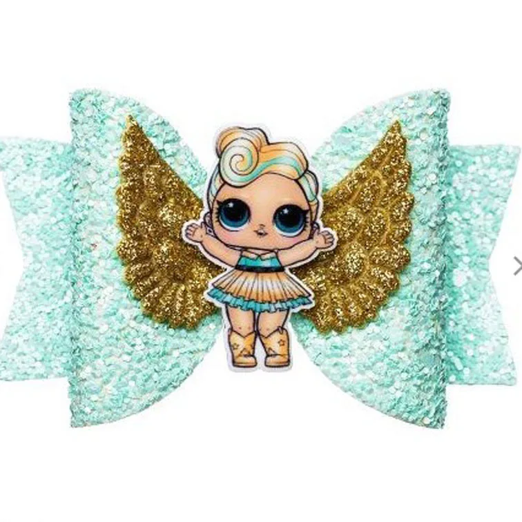 

LOL Children's Cartoon Hot Sale Hair Band Butterfly Twinkling Hairpins Shiny Head Hoop Hair Accessories bt21-bts