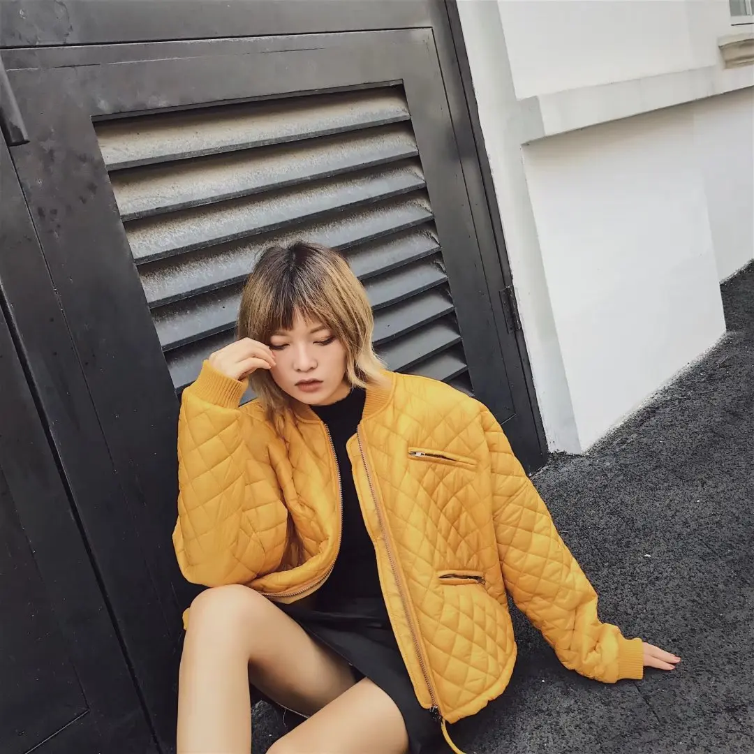 

Western Style Fall And Winter Clothes New Style Stand Collar Drawstring Casual Loose Bat Sleeve Cotton Overcoat WOMEN'S Dress F1