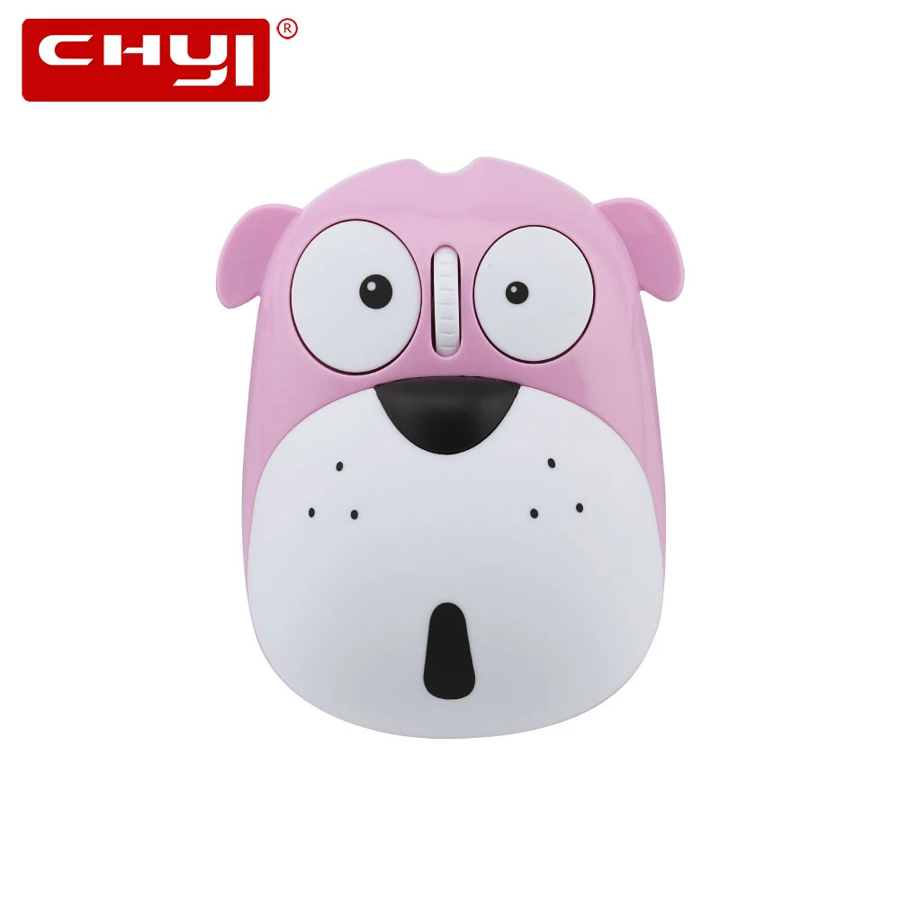 CHYI Беспроводная перезаряжаемая компьютерная мышь эргономичная Мини милая собака оптическая Usb Мышка для ноутбука 3d мультфильм дети подарок ПК мыши для Mac