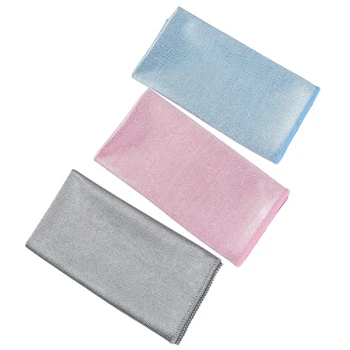 

SZS Hot 3PCS superfine fiber Wiping Glass Wipes Lint-Free Absorbent Towels Seamless Wine Glass Cloth Household Cleaning Cloth