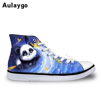 

Aulaygo Cartoon Panda Shoes For Girls Starry Sky Elements Children's Soft Boys Shoes Kids Canvas Casual Comfortable Footwear