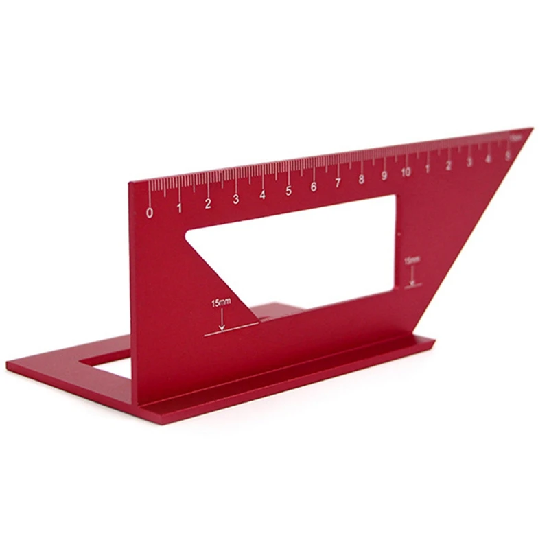 

Red Guide Ruler Scriber Circular Saw Guide Electric Cutting Machine Triple-cornered Governor Protractor Tool Woodworking Locat