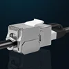 Toolless RJ45 Keystone Cat7 Cat6A Shielded FTP Zinc Alloy Module 10GB Network Keystone Jack Connector Adapter cat7 rj45 ► Photo 2/6