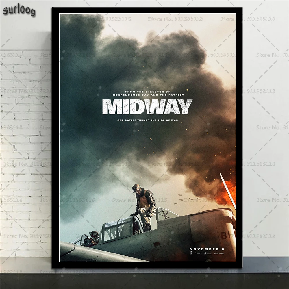 Классический постер из военного фильма Midway настенный художественный на холсте