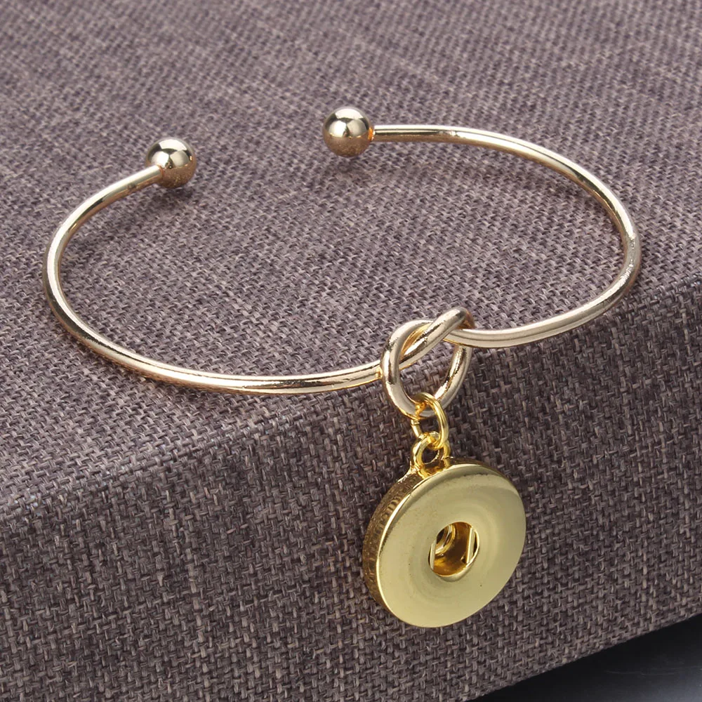 Горячий браслет с защелкой 18 мм защелки розовое золото& Серебро& Черный покрытием манжеты Открытый браслет для женщин Pulseras