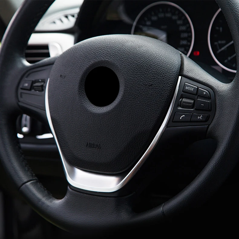 ABS chrome steering wheel decorative trim cover sticker interior accessories for BMW 1 3 Series F20 F30 F34 3GT 320i 328i 118i | Автомобили