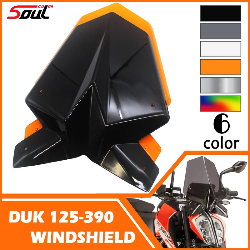 MotorcycleWindshieldWindscreenVisorFitsForDuke1252503902017201820192021Duke125