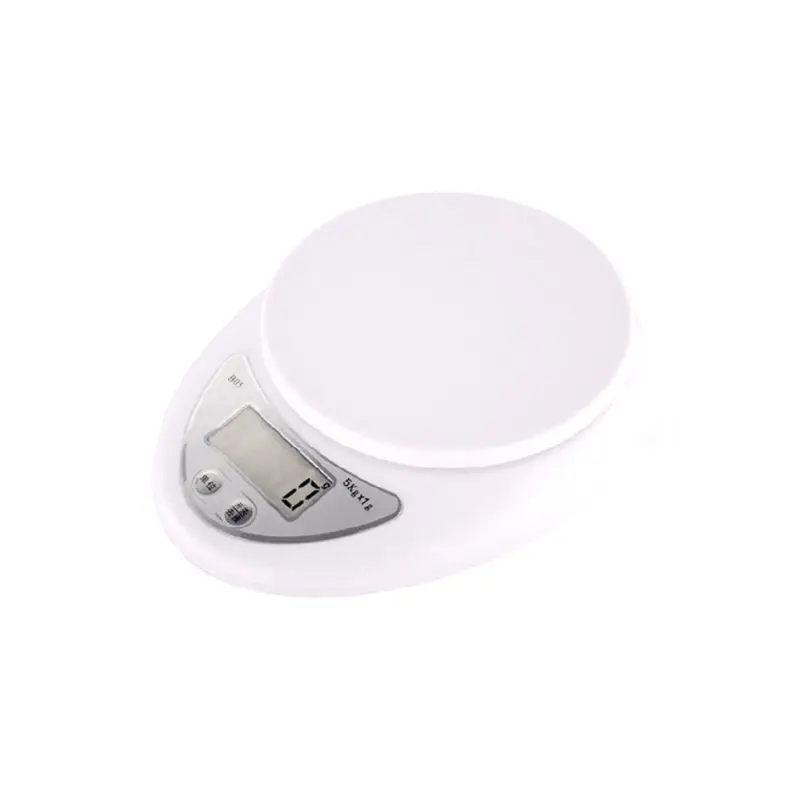 5Kg/1g Digital Kitchen Scale Switchable Units LCD Display Food Baking Cooking