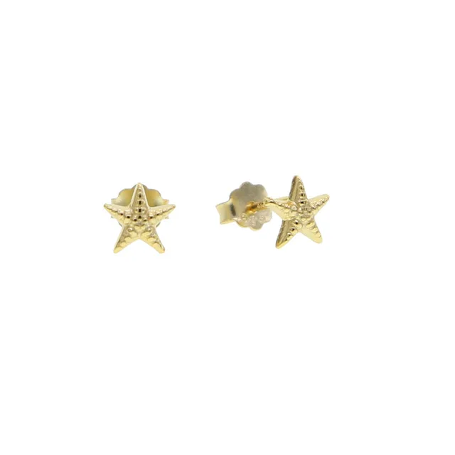 Fashion Real 925 Sterling Silver Small Cute Minimal Stud Earring For Women Starfish Bee Butterfly Spider Dragonfly Charm Jewelry 