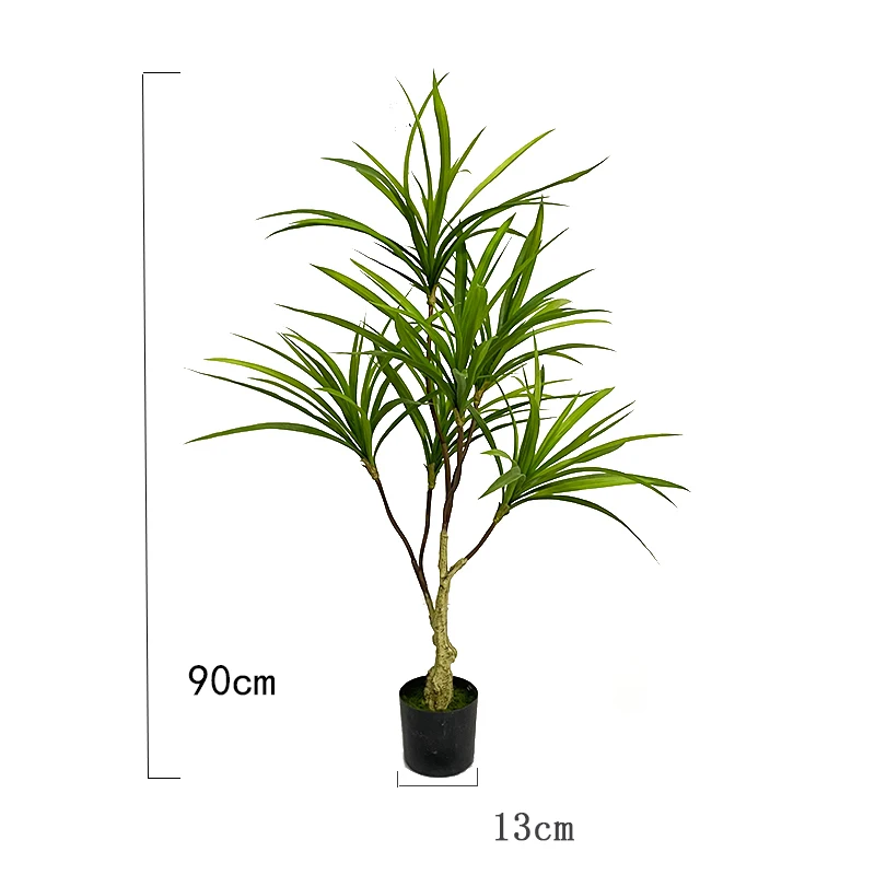 Albero artificiale, 90 cm, pianta di agave artificiale, grande