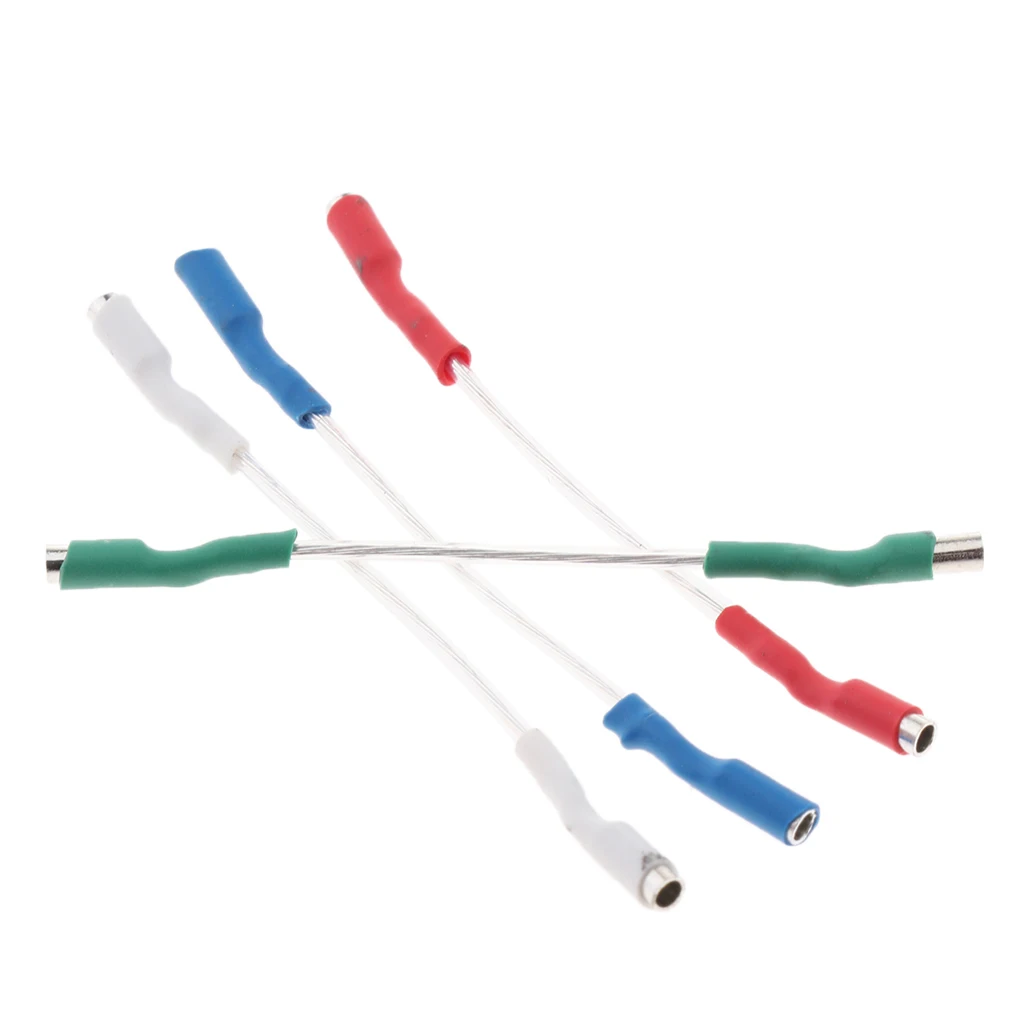 4 Pieces Premium Turntable Phonograph Lead Wires Stereo Cartridge Headshell Wires