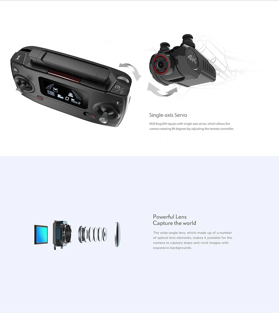 MJX B5W Дрон gps бесщеточный 5G 4K WiFi RC Квадрокоптер FPV камера HD Авто возврат 20 минут время полета Дрон с камерой