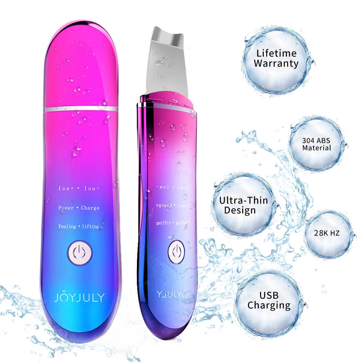  Ultrasonic Pore Cleaner Face Wash Cleansing Machine Skin Cleaner Remove Blackhead Useful Product Ac