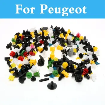 

200pcs Car Fastener Car Bumper Clip Rivet Door Panel Fender Liner For Peugeot 301 307 3008 1007 108 107 2008 206 207 208 208 Gti
