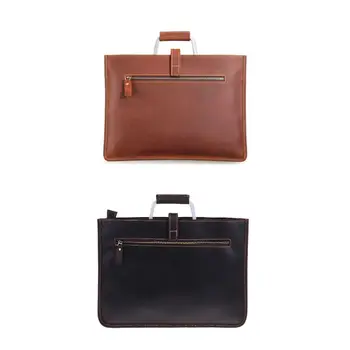 

Men's Handbags Leather Retro Tote Shoulder Messenger Bag Business Briefcase Laptop Top Handle Bags LX9F