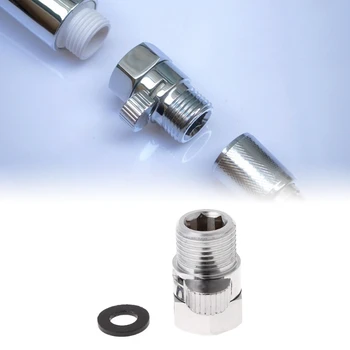 

100% Brass Flow Control Valve Water Pressure Reducing Controller Hand Held Sprayer Head Shut Off Stop Switch For Shower Supply
