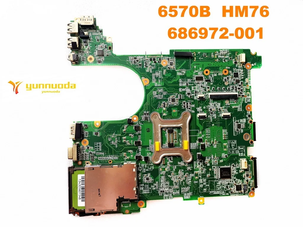 Для HP 6570B Материнская плата ноутбука 6570B HM76 686972-001 протестирована хорошая