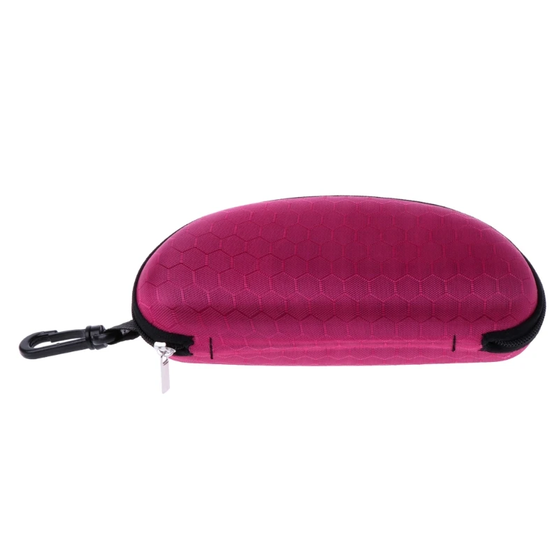 Hot Pink Портативный молнии солнцезащитные очки Жесткие очки Чехол для очков защитная коробка сумка чехол - Цвет: Hot Pink