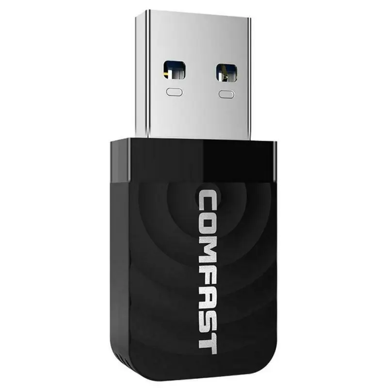 COMFAST CF-812AC Mini USB 3,0 Беспроводная сетевая карта 1300 Мбит/с Ethernet WiFi ключ адаптер приемник 802,11 B/g/n 5,8/2,4 ГГц двойной