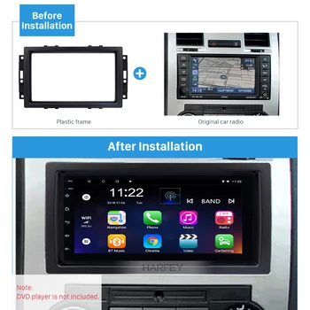 

Harfey Radio Fascia Frame Double Din Auto Radio Cover Trim for Jeep Rubicon Compass Car stereo refitting kit in dash Dash Bezel