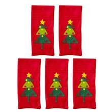 5 шт рождественские войлочные красные винные крышки креативное шампанское хранение карманные хранение винных бутылок Контейнер