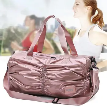 

Unisex Large Capacity Sport Travel Duffle Shoulder Bag Dry Wet Separation Handbag