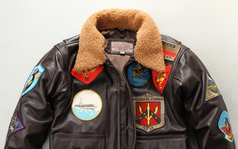 Мужская Куртка Пилота A2 Tom Cruise Top Gun Air Force Cow пальто настоящая мода мульти-ярлык Толстая воловья кожа зимние Русские Пальто