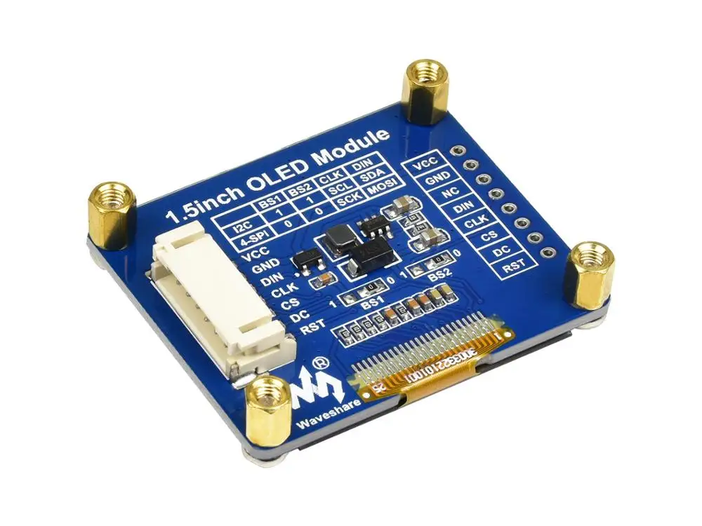 1.5 дюймовый oled дисплей модуль SSD1327 128x128 16 битный серый уровень SPI/I2C интерфейс с