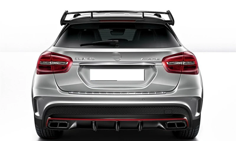 Для Mercedes-Benz GLA Class X156 GLA45 AMG GLA200 GLA220 GLA250 ABS Материал Задний спойлер крыла крыши