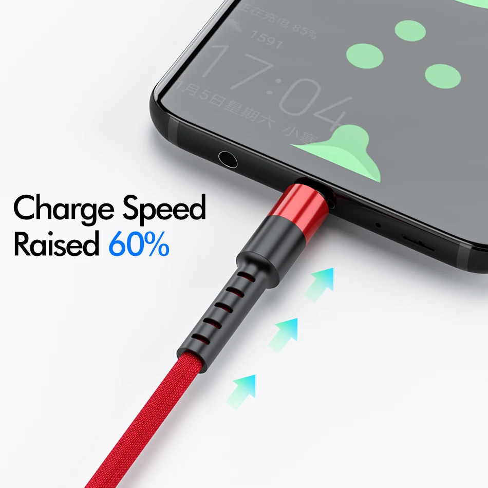 ROCK usb type-C кабель для Xiaomi Redmi Note 7 QC 3,0 Быстрая зарядка type-C провод для мобильного телефона USB C кабель для samsung S10 Дата шнур