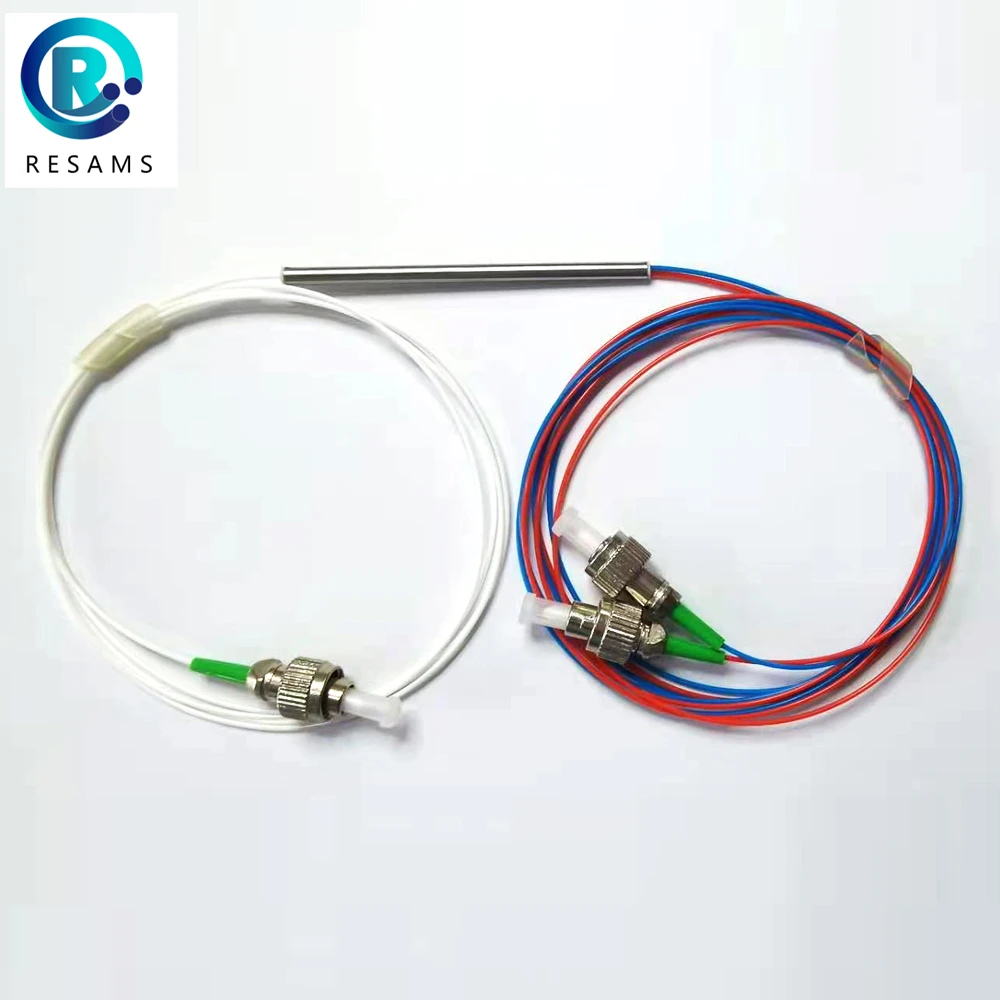 

Resams 1x2 FBT Without Connector Small Volume Fiber Optic Splitter Single Mode Low Additional Loss Stability Is Good
