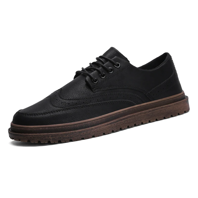 classical brogue oxford for men italian designer elegant male dress footwear trend work office leather casual flats for man shoe (23)
