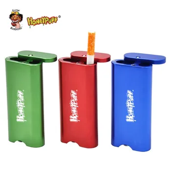 

Magnetic Aluminum Tobacco Dugout with Ceramic Bat One Ceramic Hitter+ Pipe Cleaning Tool Handmade Cigarette Tobacco Storage Case
