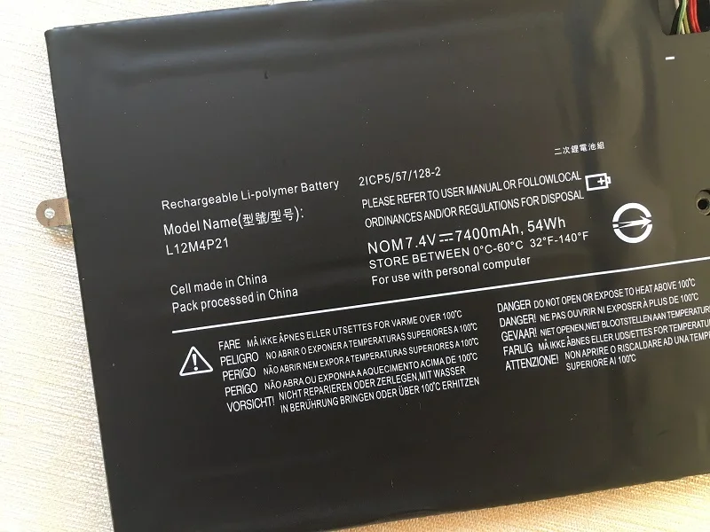 SupStone L12M4P21 L13S4P21 2ICP5/57/128-2 2CP5/57/123-2 ноутбук аккумулятор для Lenovo IdeaPad Yoga 2 Pro 13 Y50-70AS-ISE 20266
