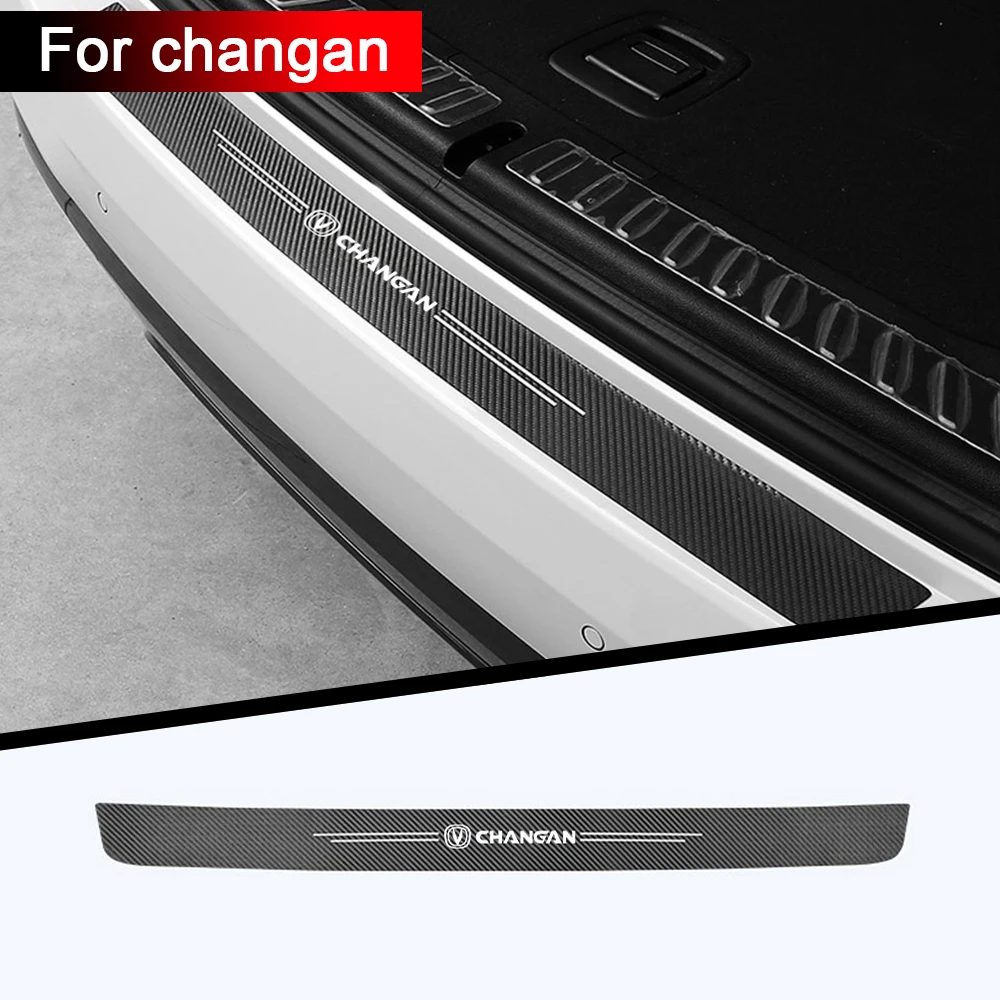 Защитная Наклейка на багажник автомобиля ткань из углеродного волокна для Changan