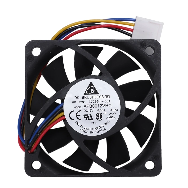 

AFB0612VHC CPU PC cooling fan, brushless, 60mm x 13mm 4 pin PWM DC 12V